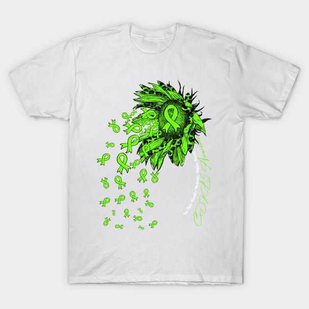CDKL5 Awareness - sunflower nobody fights alone T-Shirt by Lewis Swope